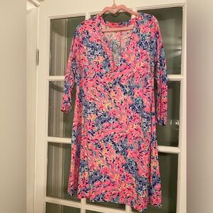 Lilly Pulitzer Pink and Blue Mini Dress